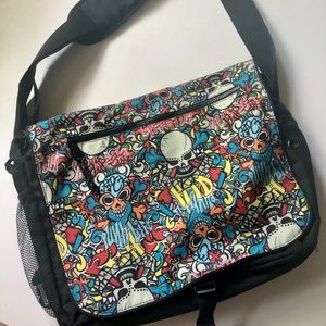 Graffiti Sculls Paperchase Messenger Bag
